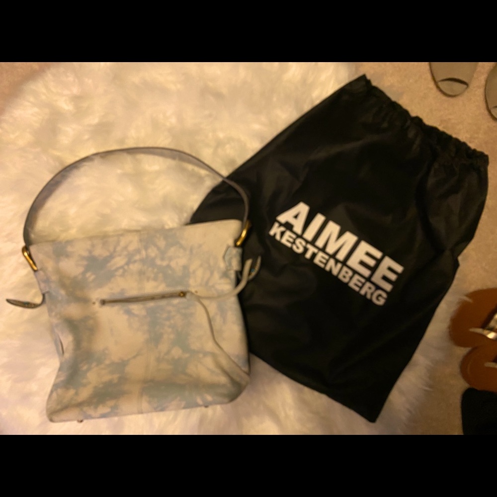 Tie dyed bucket bag